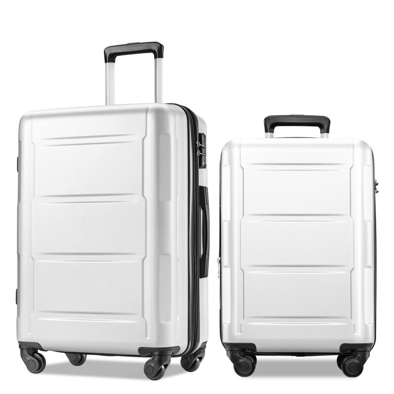 Luggage Expandable with Spinner Wheels Carry on Luggage Suitcase Sets with TSA Lock 20"/24